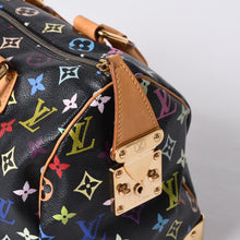 画像をギャラリービューアに読み込む, 極美品 LOUIS VUITTON ルイヴィトン スピーディ30 ハンドバッグ M92642 モノグラム マルチカラー ブラック ゴールド金具 村上隆 中古 4a001255