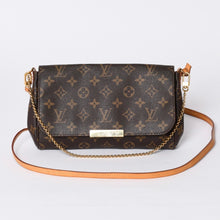 画像をギャラリービューアに読み込む, 極美品 LOUIS VUITTON ルイヴィトン モノグラム フェイボリットMM ショルダーバッグ M40718 ブラウン ゴールド金具 中古 4a001282