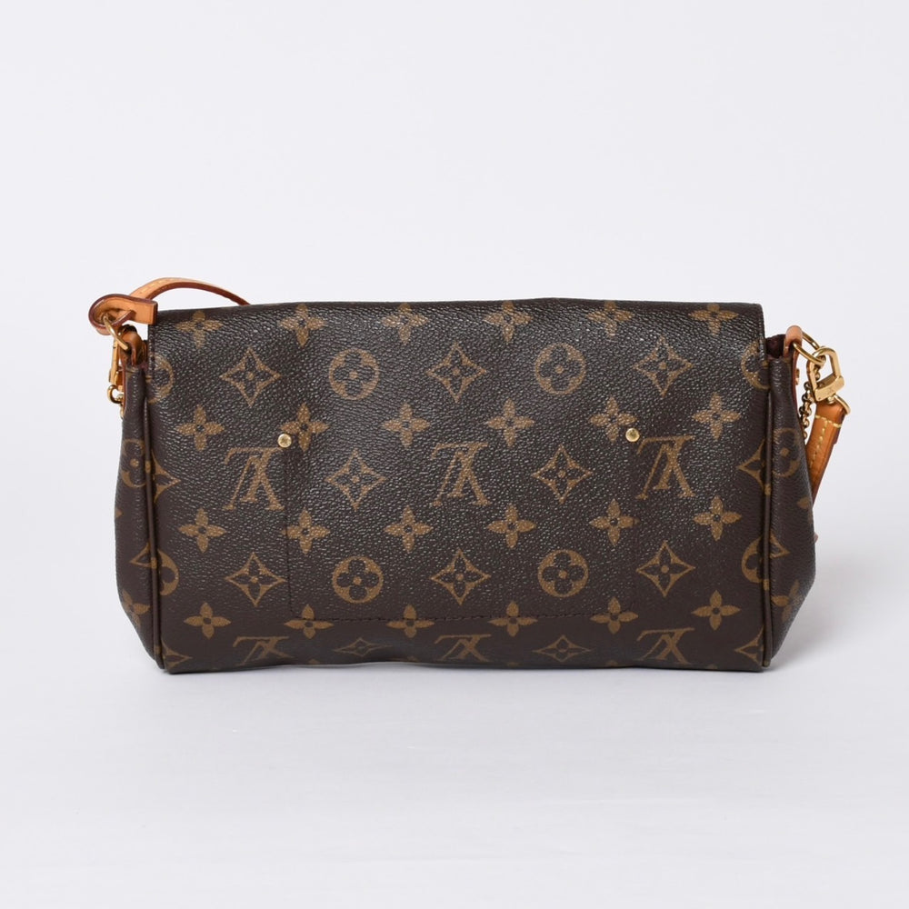 Very good condition LOUIS VUITTON Monogram Favorite MM Shoulder bag M40718 Brown Gold hardware Used 4a001282