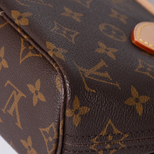 New and unused LOUISVUITTON Handbag Neverfull BB Brown Monogram Canvas Leather M46705 Gold Hardware 4a001238