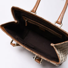 画像をギャラリービューアに読み込む, GUCCI グッチ ハンドバッグ 120895 467891 GGキャンバス レザー ベージュ ゴールド金具 美品 中古 4a000185