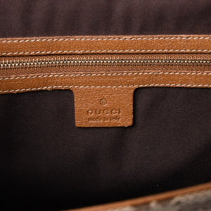 GUCCI グッチ ハンドバッグ 120895 467891 GGキャンバス レザー ベージュ ゴールド金具 美品 中古 4a000185