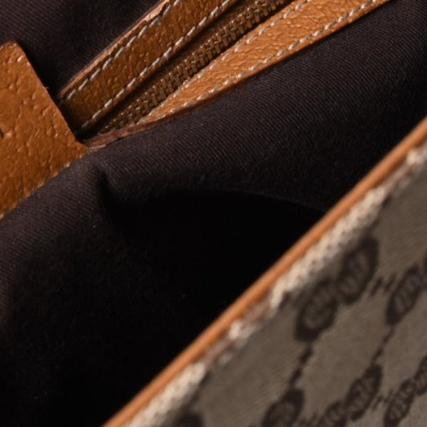 GUCCI グッチ ハンドバッグ 120895 467891 GGキャンバス レザー ベージュ ゴールド金具 美品 中古 4a000185