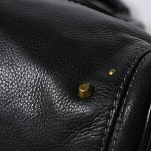 Chloe クロエ ハンドバッグ パディントン ワンショルダーバッグ ブラック レザー B19FG0 ゴールド金具 美品 中古 4a000530