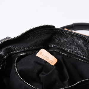 Chloe クロエ ハンドバッグ パディントン ワンショルダーバッグ ブラック レザー B19FG0 ゴールド金具 美品 中古 4a000530