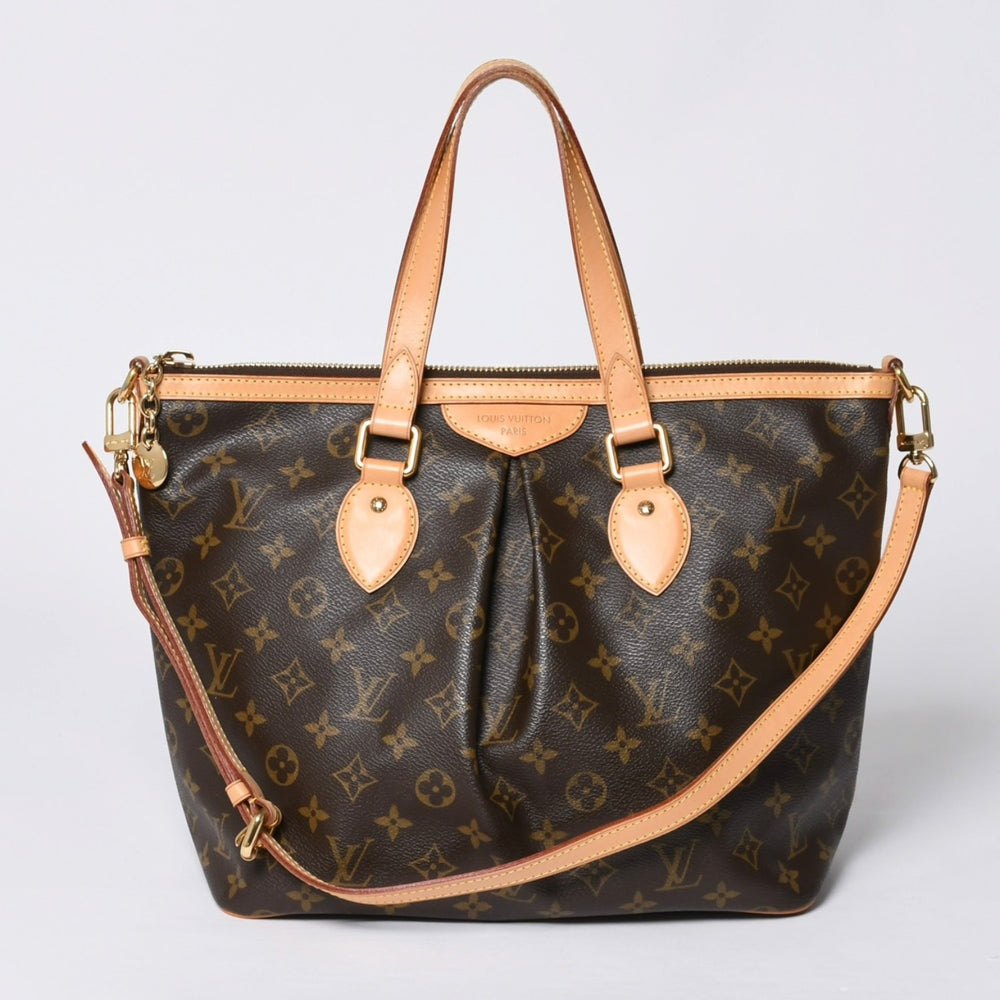 Very good condition LOUIS VUITTON Palermo PM handbag M40145 Monogram 2WAY PVC leather Gold hardware Used 4a000392