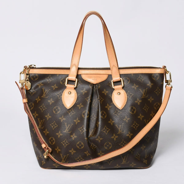 Very good condition LOUIS VUITTON Palermo PM handbag M40145 Monogram 2WAY PVC leather Gold hardware Used 4a000392
