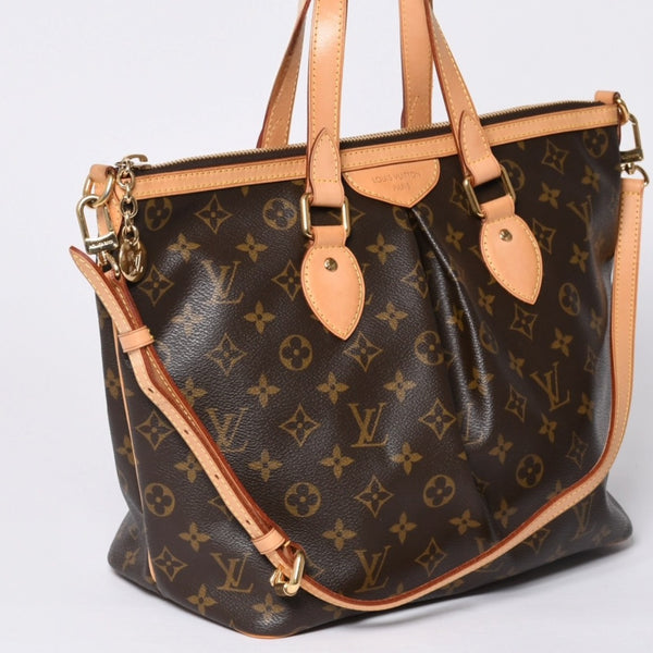 Very good condition LOUIS VUITTON Palermo PM handbag M40145 Monogram 2WAY PVC leather Gold hardware Used 4a000392