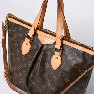 Very good condition LOUIS VUITTON Palermo PM handbag M40145 Monogram 2WAY PVC leather Gold hardware Used 4a000392