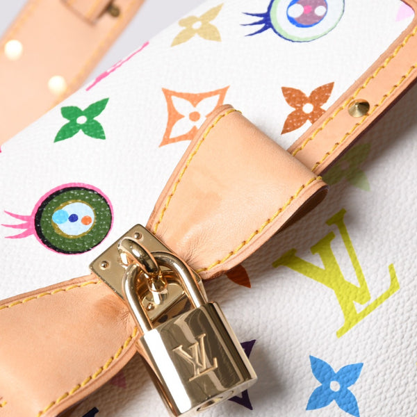 極美品 LOUIS VUITTON ルイヴィトン ハンドバッグ アイラブモノグラムPM ポシェットアイミスユー 村上隆 M92055 中古 4a000429