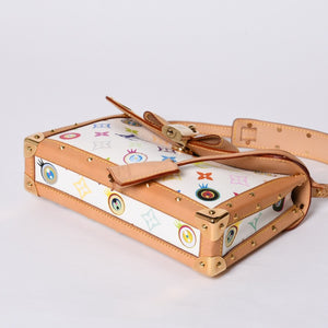 極美品 LOUIS VUITTON ルイヴィトン ハンドバッグ アイラブモノグラムPM ポシェットアイミスユー 村上隆 M92055 中古 4a000429