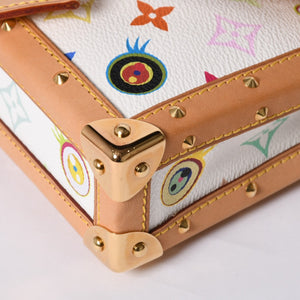極美品 LOUIS VUITTON ルイヴィトン ハンドバッグ アイラブモノグラムPM ポシェットアイミスユー 村上隆 M92055 中古 4a000429