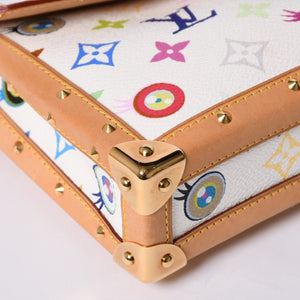 極美品 LOUIS VUITTON ルイヴィトン ハンドバッグ アイラブモノグラムPM ポシェットアイミスユー 村上隆 M92055 中古 4a000429