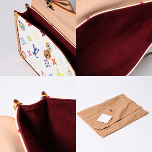 極美品 LOUIS VUITTON ルイヴィトン ハンドバッグ アイラブモノグラムPM ポシェットアイミスユー 村上隆 M92055 中古 4a000429