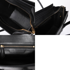 極美品 CELINE セリーヌ Micro Shopper luggage Handbag ラゲージ マイクロショッパー ハンドバッグ S-AT-5117 フィービー期 中古 4a001102