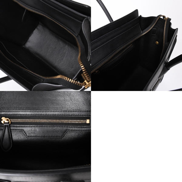 極美品 CELINE セリーヌ Micro Shopper luggage Handbag ラゲージ マイクロショッパー ハンドバッグ S-AT-5117 フィービー期 中古 4a001102