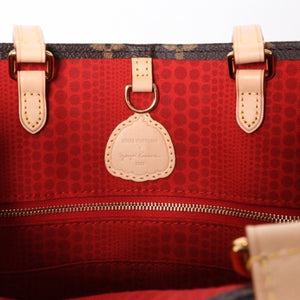 Like new LOUIS VUITTON On the Go MM Yayoi Kusama Hand Shoulder Bag 2WAY Leather Monogram M46379 Brown Used 4a001452