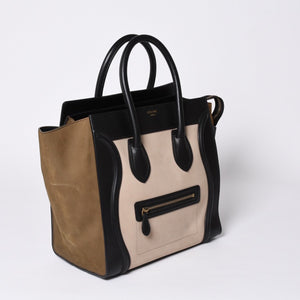 極美品 CELINE セリーヌ Luggage Medium Shopper Handbag ラゲージ ミディアムショッパー ハンドバッグ F-AT-0152 フィービー期 中古 4a001101