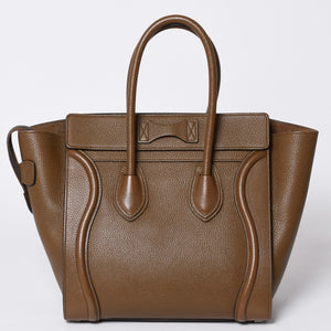 CELINE セリーヌ Micro Shopper luggage Handbag ラゲージ マイクロショッパー ハンドバッグ F-CU-1116 フィービー期 美品 中古 4a001103