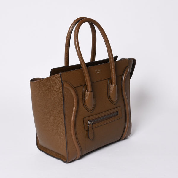 CELINE セリーヌ Micro Shopper luggage Handbag ラゲージ マイクロショッパー ハンドバッグ F-CU-1116 フィービー期 美品 中古 4a001103