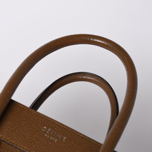 CELINE セリーヌ Micro Shopper luggage Handbag ラゲージ マイクロショッパー ハンドバッグ F-CU-1116 フィービー期 美品 中古 4a001103