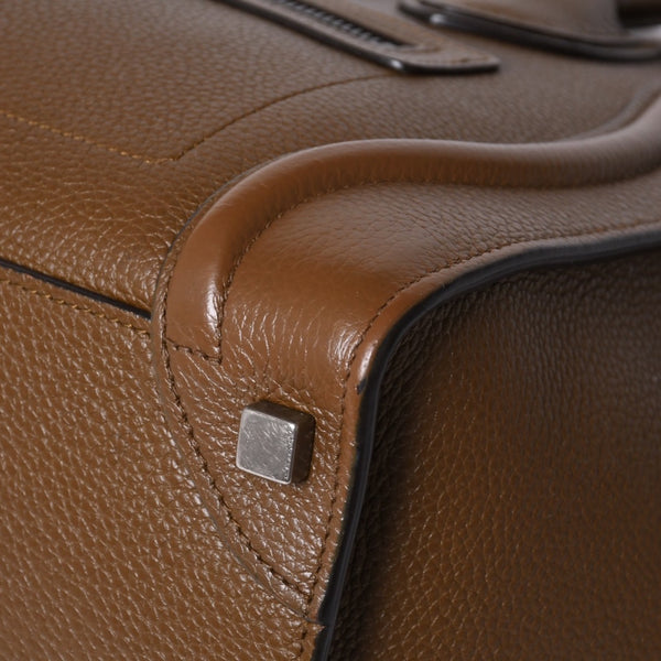 CELINE セリーヌ Micro Shopper luggage Handbag ラゲージ マイクロショッパー ハンドバッグ F-CU-1116 フィービー期 美品 中古 4a001103