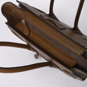 CELINE セリーヌ Micro Shopper luggage Handbag ラゲージ マイクロショッパー ハンドバッグ F-CU-1116 フィービー期 美品 中古 4a001103