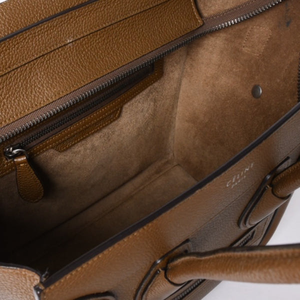 CELINE セリーヌ Micro Shopper luggage Handbag ラゲージ マイクロショッパー ハンドバッグ F-CU-1116 フィービー期 美品 中古 4a001103
