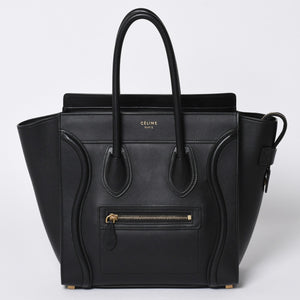 極美品 CELINE セリーヌ Micro Shopper luggage Handbag ラゲージ マイクロショッパー ハンドバッグ S-AT-5117 フィービー期 中古 4a001102