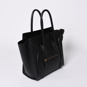 極美品 CELINE セリーヌ Micro Shopper luggage Handbag ラゲージ マイクロショッパー ハンドバッグ S-AT-5117 フィービー期 中古 4a001102