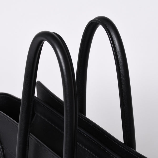 極美品 CELINE セリーヌ Micro Shopper luggage Handbag ラゲージ マイクロショッパー ハンドバッグ S-AT-5117 フィービー期 中古 4a001102