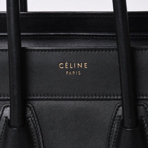 極美品 CELINE セリーヌ Micro Shopper luggage Handbag ラゲージ マイクロショッパー ハンドバッグ S-AT-5117 フィービー期 中古 4a001102