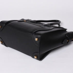 極美品 CELINE セリーヌ Micro Shopper luggage Handbag ラゲージ マイクロショッパー ハンドバッグ S-AT-5117 フィービー期 中古 4a001102