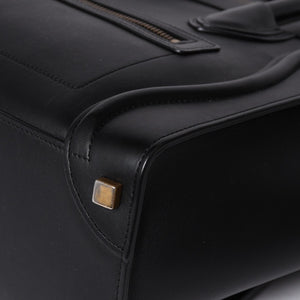 極美品 CELINE セリーヌ Micro Shopper luggage Handbag ラゲージ マイクロショッパー ハンドバッグ S-AT-5117 フィービー期 中古 4a001102