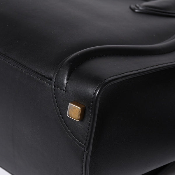 極美品 CELINE セリーヌ Micro Shopper luggage Handbag ラゲージ マイクロショッパー ハンドバッグ S-AT-5117 フィービー期 中古 4a001102