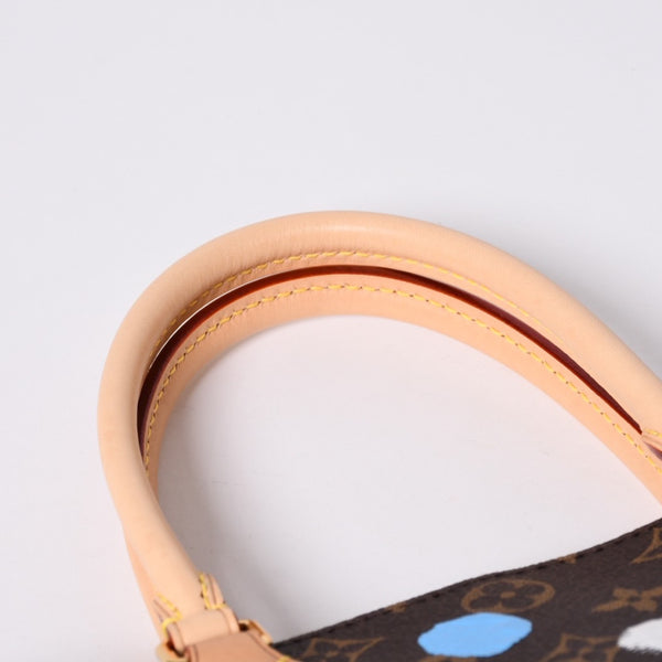 Like new LOUIS VUITTON On the Go MM Yayoi Kusama Hand Shoulder Bag 2WAY Leather Monogram M46379 Brown Used 4a001452