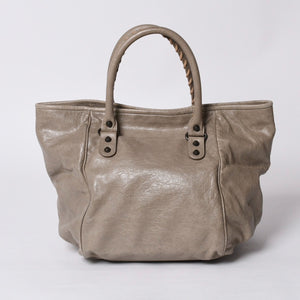 BALENCIAGA バレンシアガ ザ・サンデー Tote Bag 228750 1570 トートバッグ ハンドバッグ グレージュ 美品 中古 4a000162