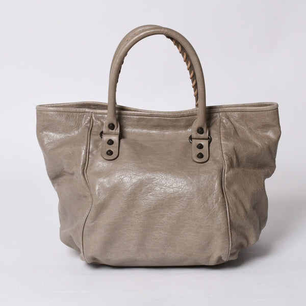 BALENCIAGA バレンシアガ ザ・サンデー Tote Bag 228750 1570 トートバッグ ハンドバッグ グレージュ 美品 中古 4a000162