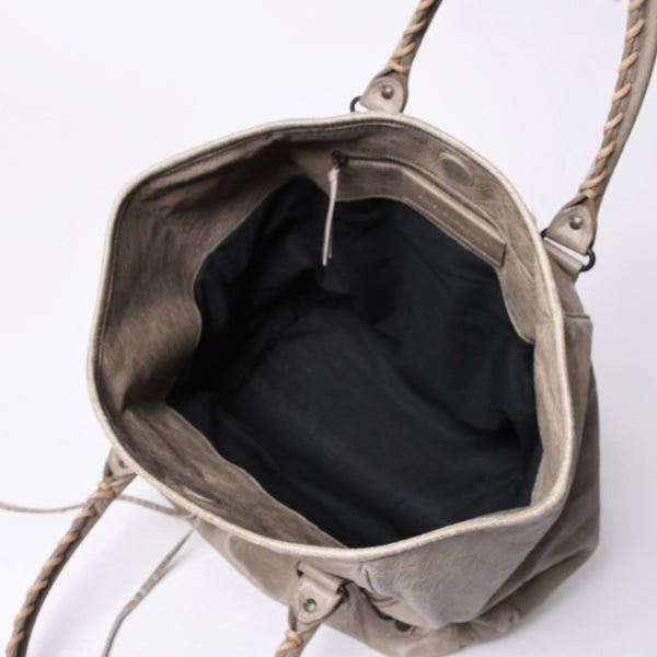 BALENCIAGA バレンシアガ ザ・サンデー Tote Bag 228750 1570 トートバッグ ハンドバッグ グレージュ 美品 中古 4a000162