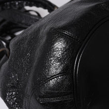 画像をギャラリービューアに読み込む, BALENCIAGA バレンシアガ ジャイアント ミニポンポン 2WAYハンドバッグ ブラック 246438 レザー シルバー金具 美品 中古 4a000165