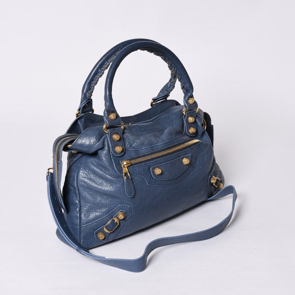 BALENCIAGA Handbag Balenciaga The City 2WAY Shoulder Bag Pink Leather 501038 Good Condition Used 4a000386