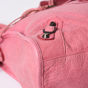 BALENCIAGA The City 2WAY Handbag Shoulder Bag Pink 115748 Good Condition Used 4a000369