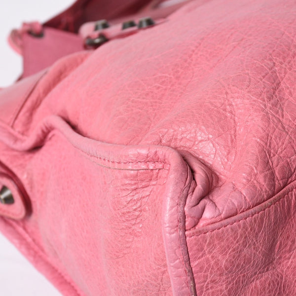 BALENCIAGA The City 2WAY Handbag Shoulder Bag Pink 115748 Good Condition Used 4a000369