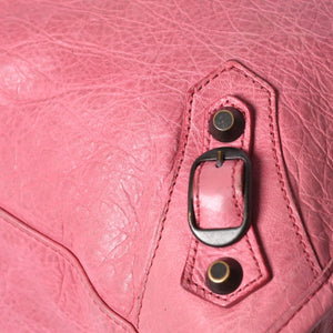 BALENCIAGA The City 2WAY Handbag Shoulder Bag Pink 115748 Good Condition Used 4a000369