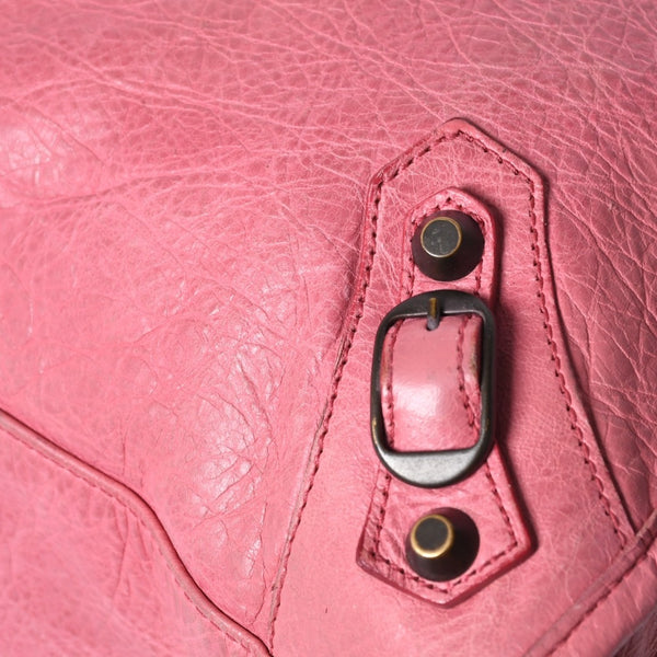 BALENCIAGA The City 2WAY Handbag Shoulder Bag Pink 115748 Good Condition Used 4a000369