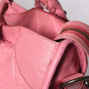 BALENCIAGA The City 2WAY Handbag Shoulder Bag Pink 115748 Good Condition Used 4a000369