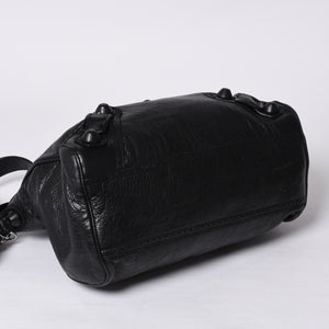 BALENCIAGA バレンシアガ ハンドバッグ バレンシアガ シティ 2WAY ショルダーバッグ ブラック レザー 235223 美品 中古 4a000409