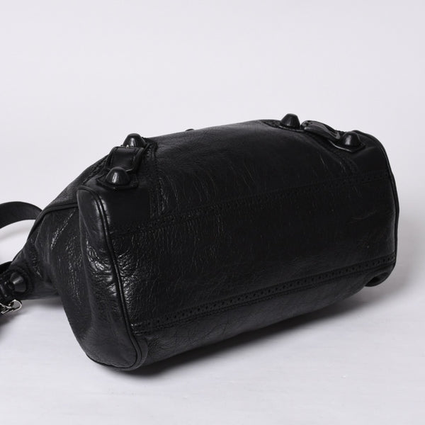 BALENCIAGA バレンシアガ ハンドバッグ バレンシアガ シティ 2WAY ショルダーバッグ ブラック レザー 235223 美品 中古 4a000409