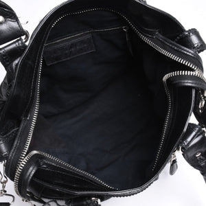 BALENCIAGA バレンシアガ ハンドバッグ バレンシアガ シティ 2WAY ショルダーバッグ ブラック レザー 235223 美品 中古 4a000409