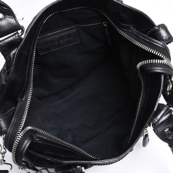 BALENCIAGA バレンシアガ ハンドバッグ バレンシアガ シティ 2WAY ショルダーバッグ ブラック レザー 235223 美品 中古 4a000409